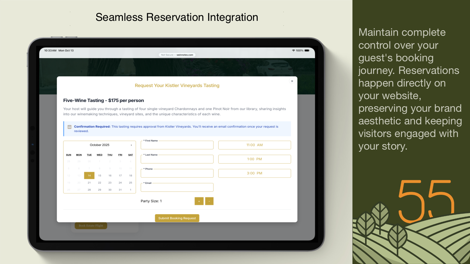 Block 55 Embedded Widget Interface