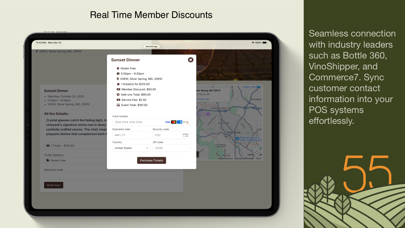 Block 55 POS Integrations Interface